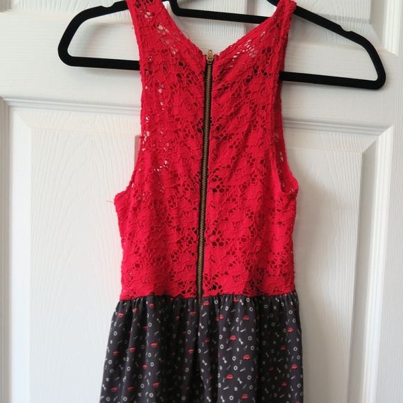 Summer Laced Dress - Nuts & Bolts Print - Picture 3 of 6